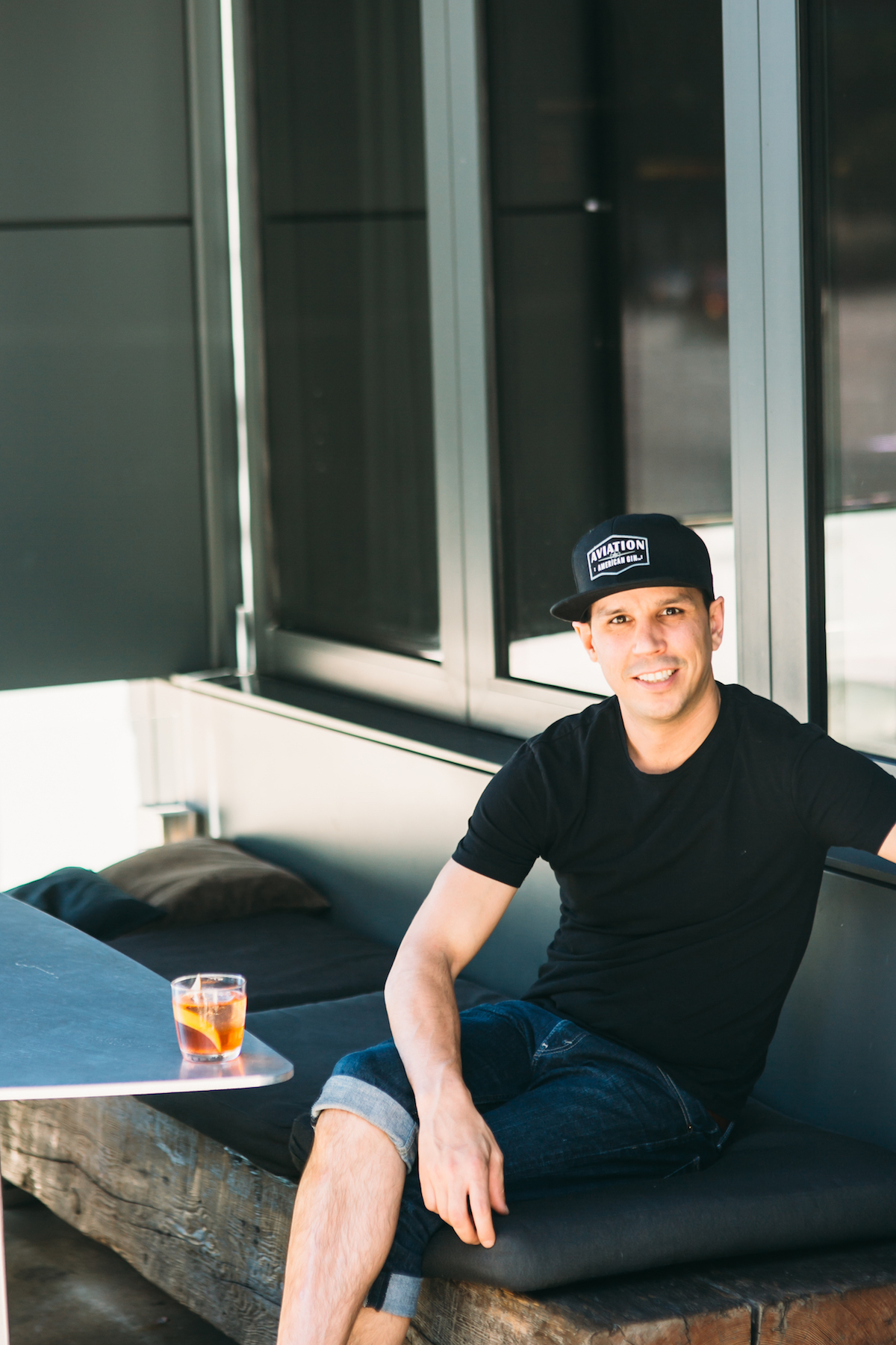 Portrait Keenan Hood at Keefer Bar in Vancouver