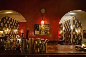View from the bar Interior at the Jerry Thomas Project in Rome
